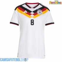 Camisa de time de futebol Alemanha Leon Goretzka #8 Replicas 1º Equipamento Feminina Mundo 2026 Manga Curta